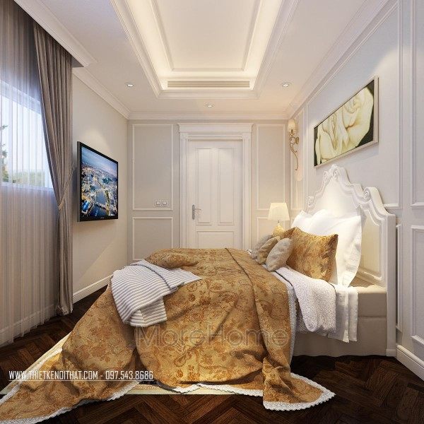 Thiết kế nội thất phòng ngủ chung cư Hei Tower